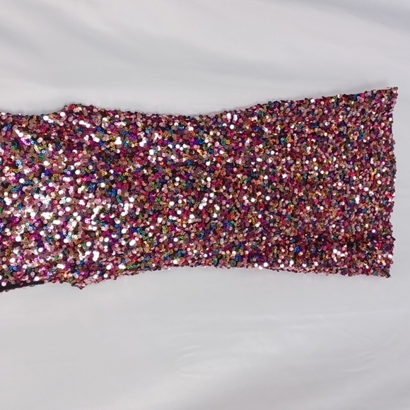 ZARA BLOGGER FAVORITE SHORT SEQUIN DRESS PINK, XS - Picture 8 of 8